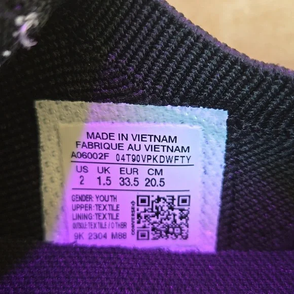 New in Box-Converse Kids (Unisex) Knit slip on-Size 2 Youth - Picture 9 of 13